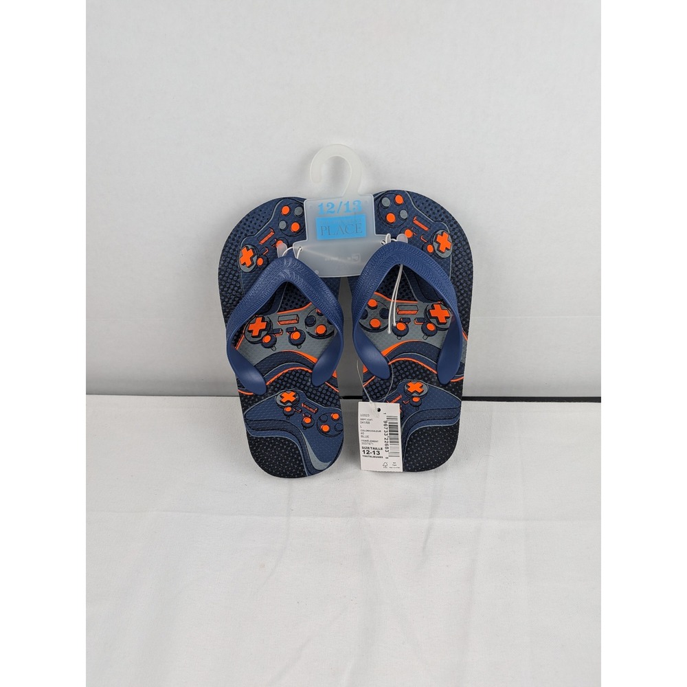 The Children's Place Kids Boys Flip Flops Size 12 13 Game Controller Design‎